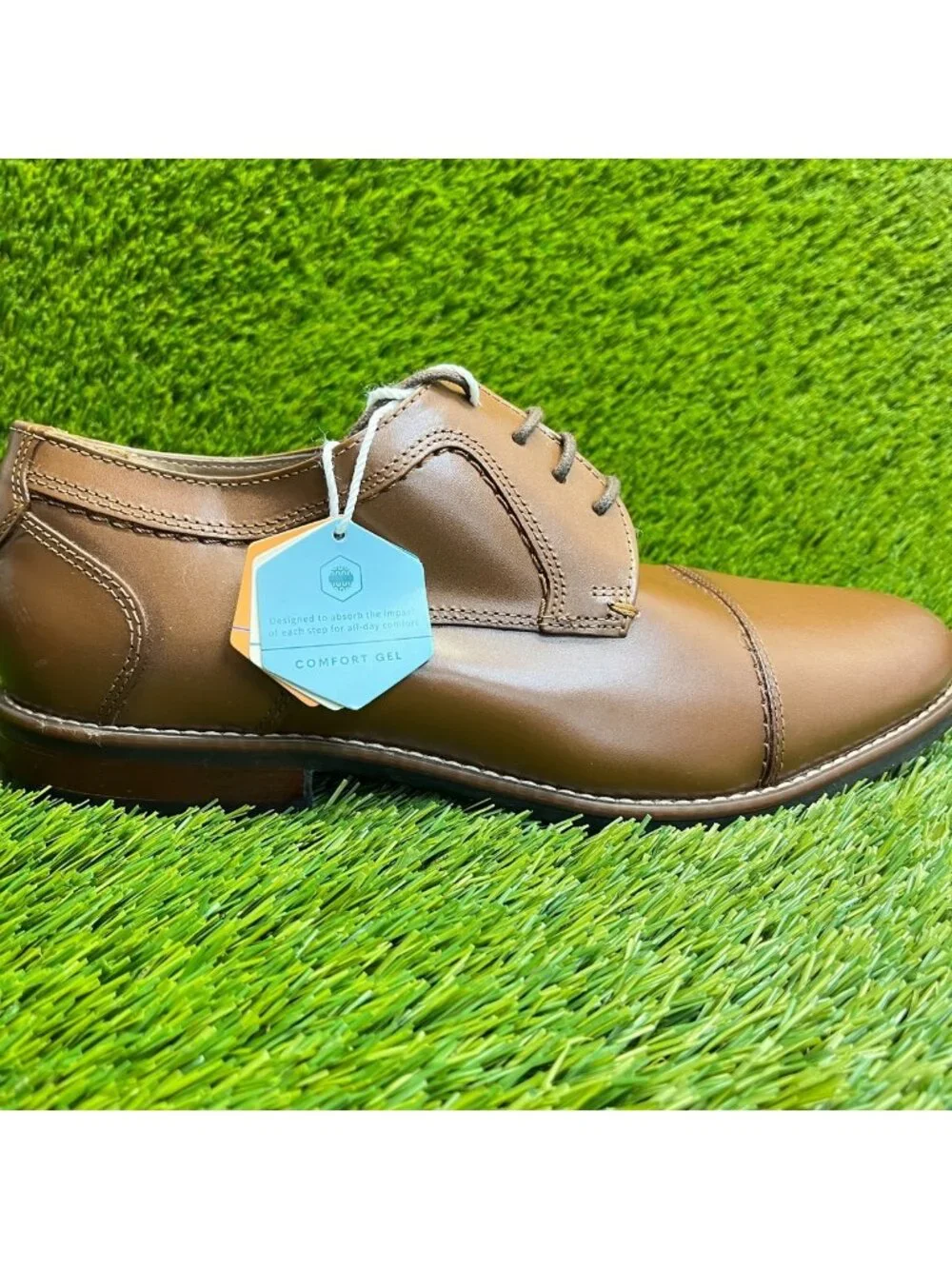 Nunn Bush Westwood Mens Size 10 Brown Classic Cap Toe Oxford Dress Shoes